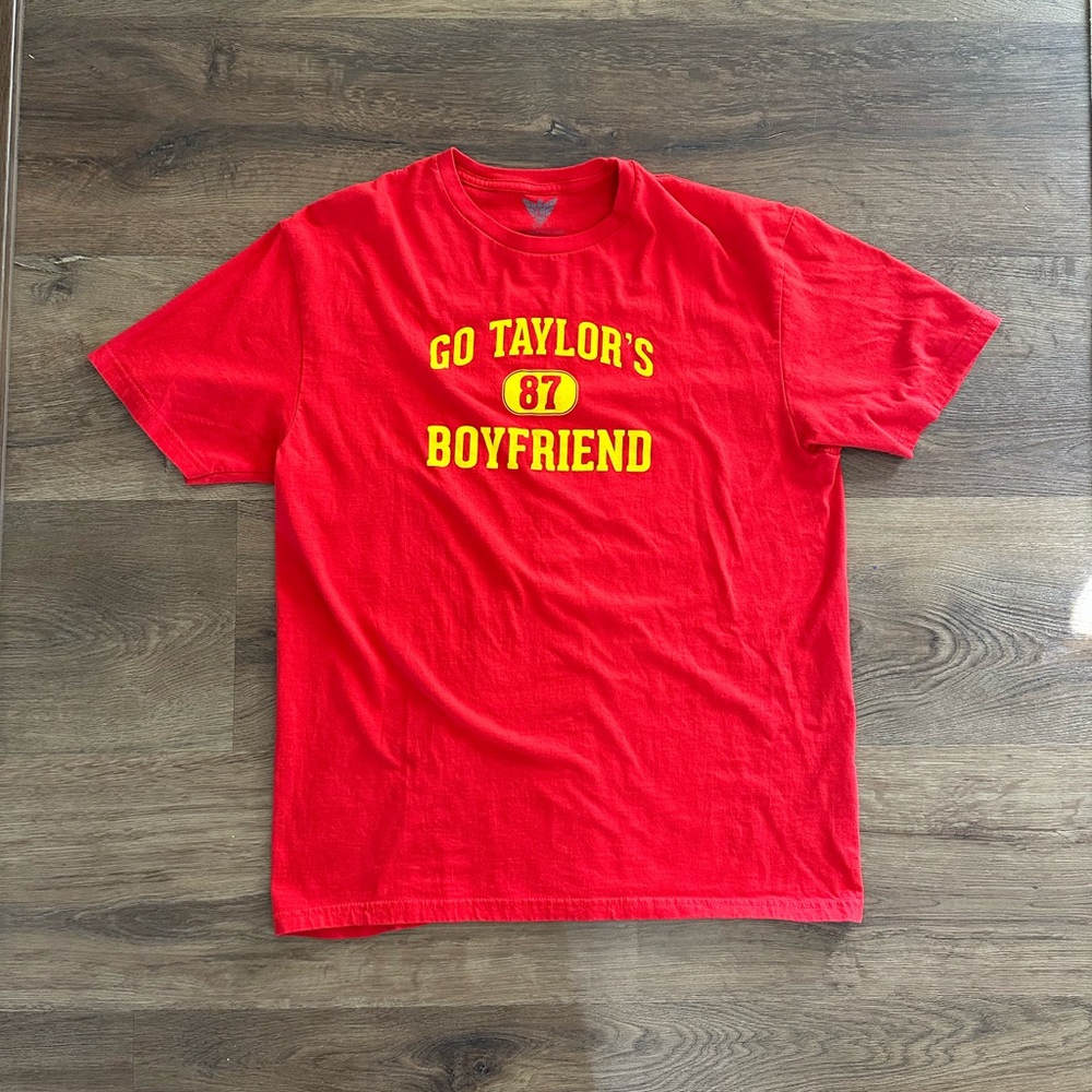 Taylor’s Boyfriend Era Red Men's T-Shirt Size Large